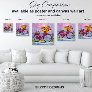 Bicycle Flower Basket Art