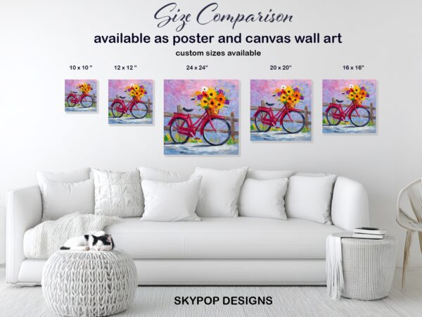 Bicycle Flower Basket Art