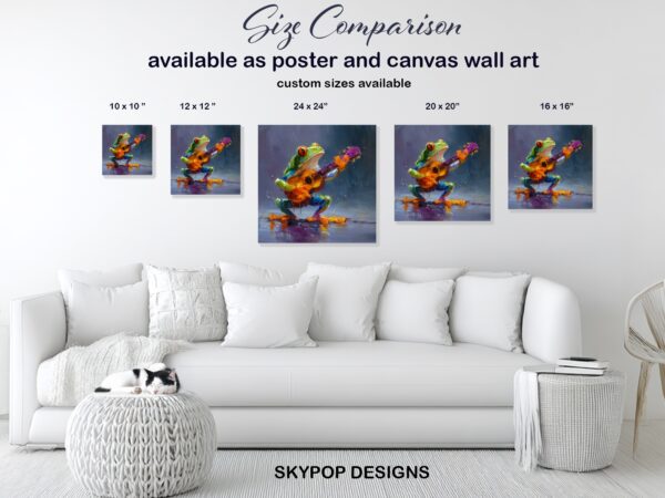 Frog Guitar Art
