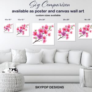 Cherry Blossom Branch Art