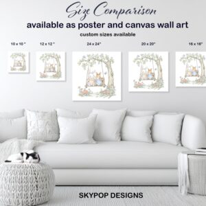 Bunny Friends Swing Art