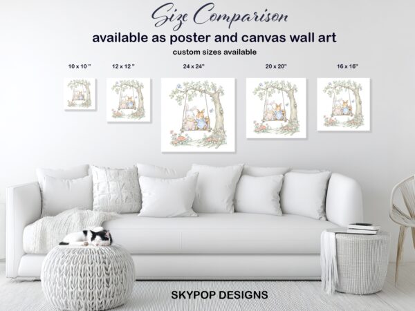Bunny Friends Swing Art