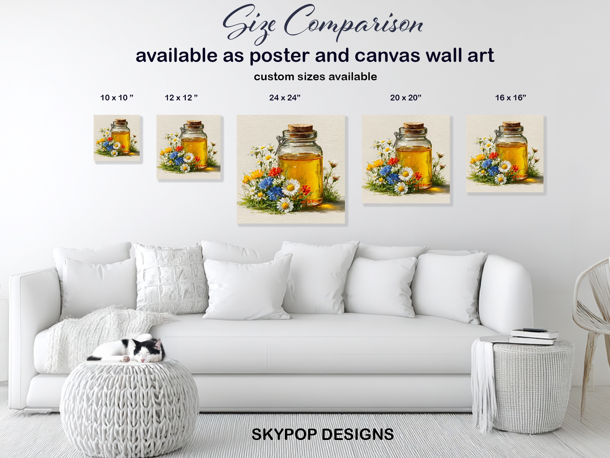 7.jpg Wildflower Honey Jar Art