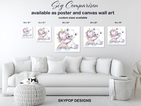 Bear and Unicorn Art