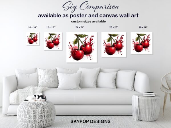 Cherry Splash Art