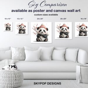 Panda Winter Hat Art