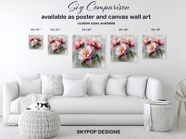 Blooming Peony Art