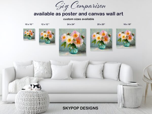 Peony Bouquet Art