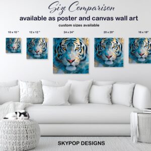 Blue Tiger Art
