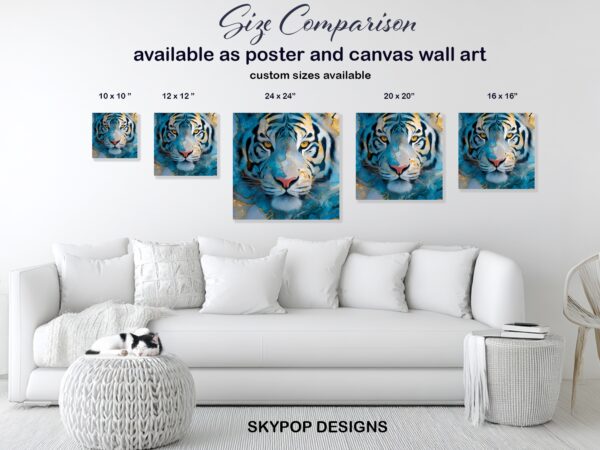 Blue Tiger Art