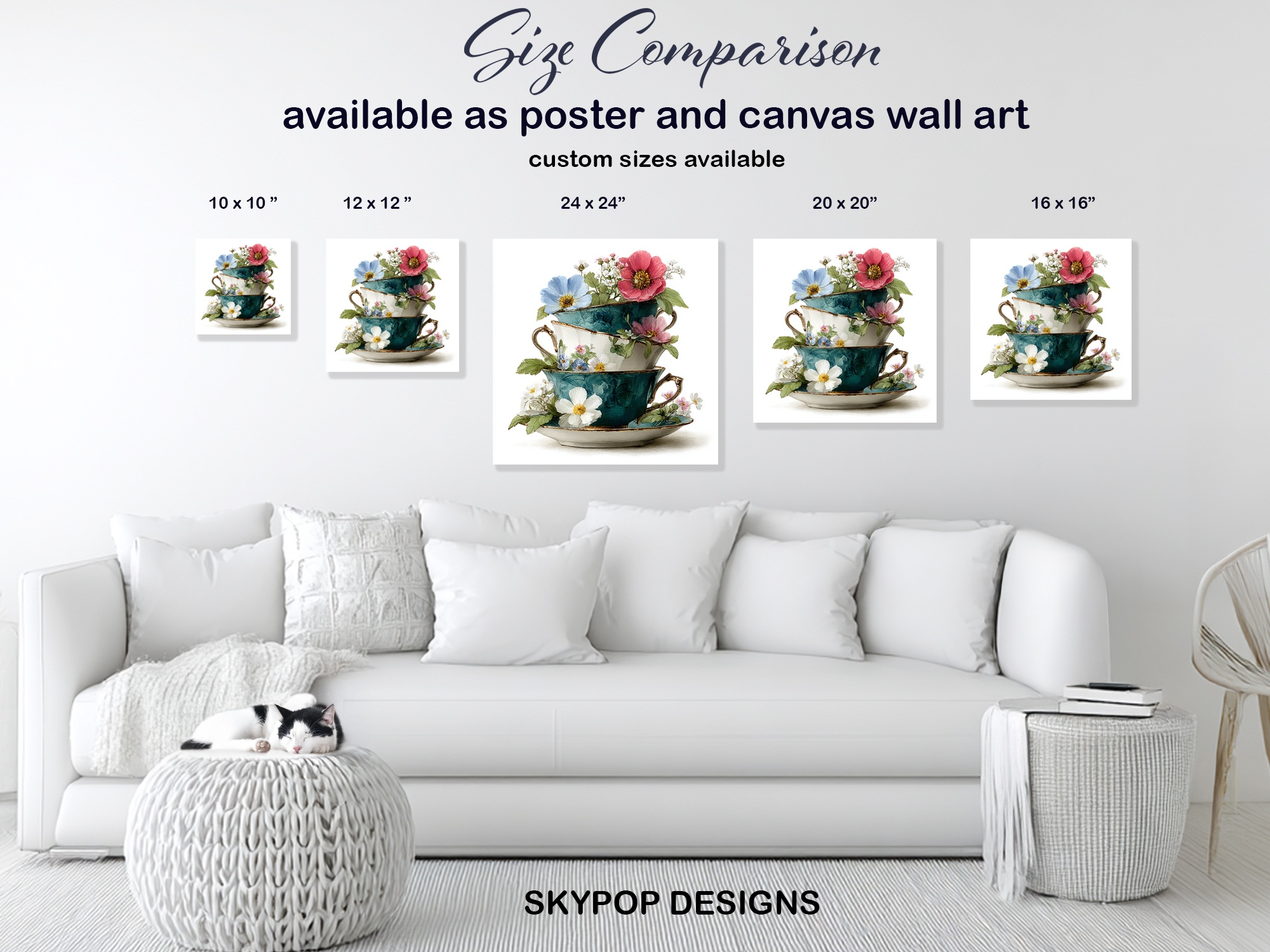 7.jpg Vintage Teacup Floral Art