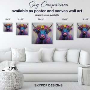 Highland Cow Art
