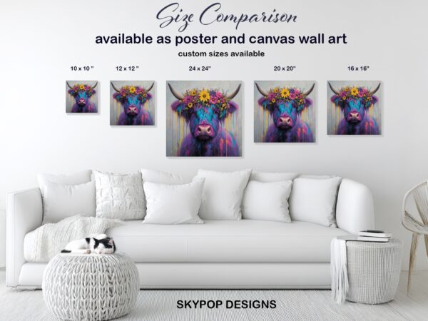 Highland Cow Art