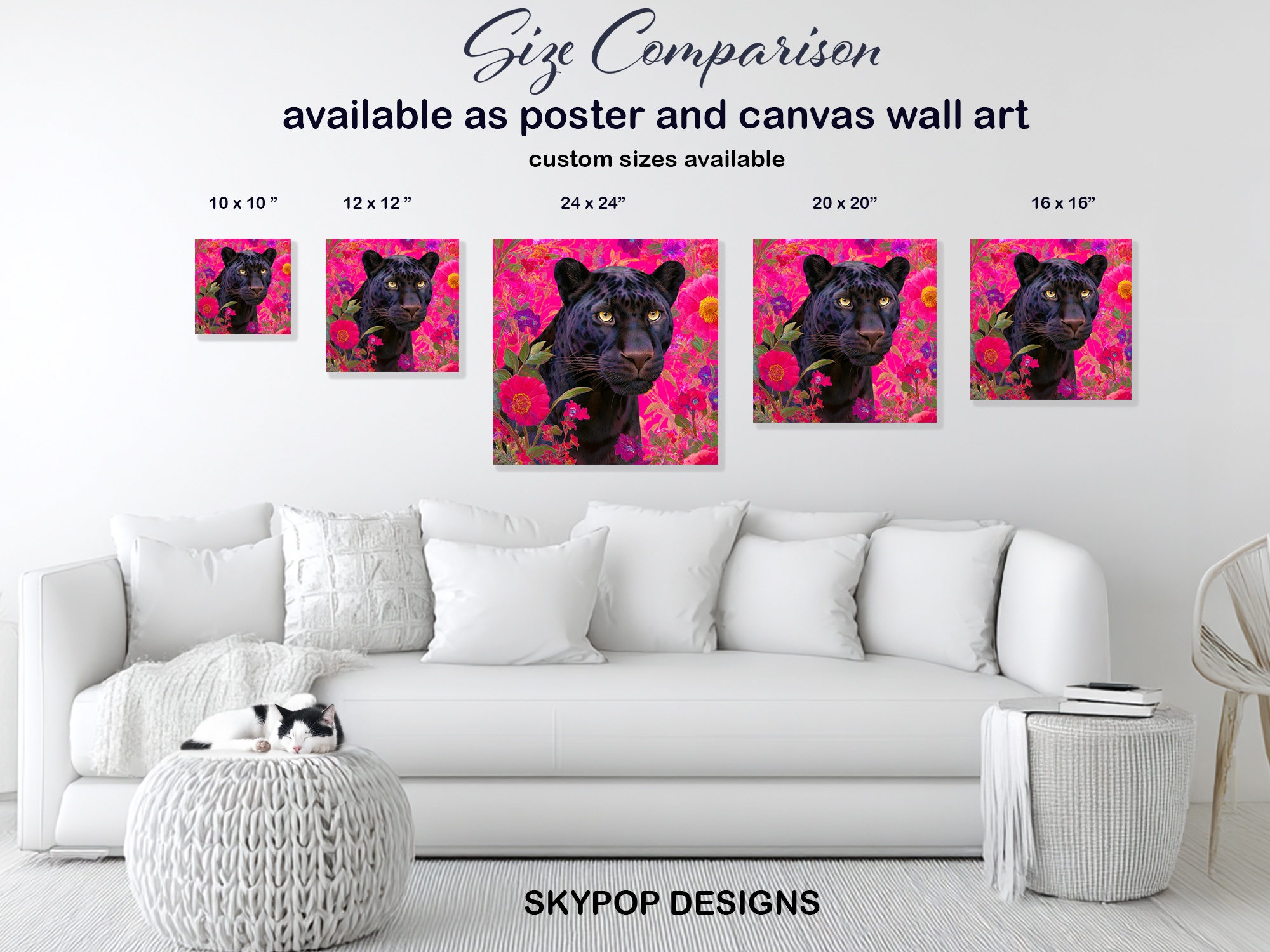 7.jpg Floral Panther Art