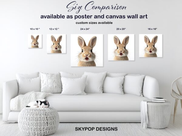 Surprised Bunny Art