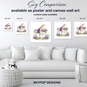 Floral Piano Art