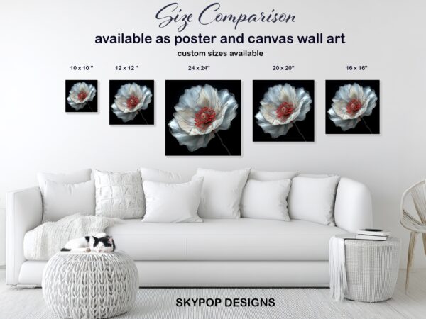 White Poppy Art