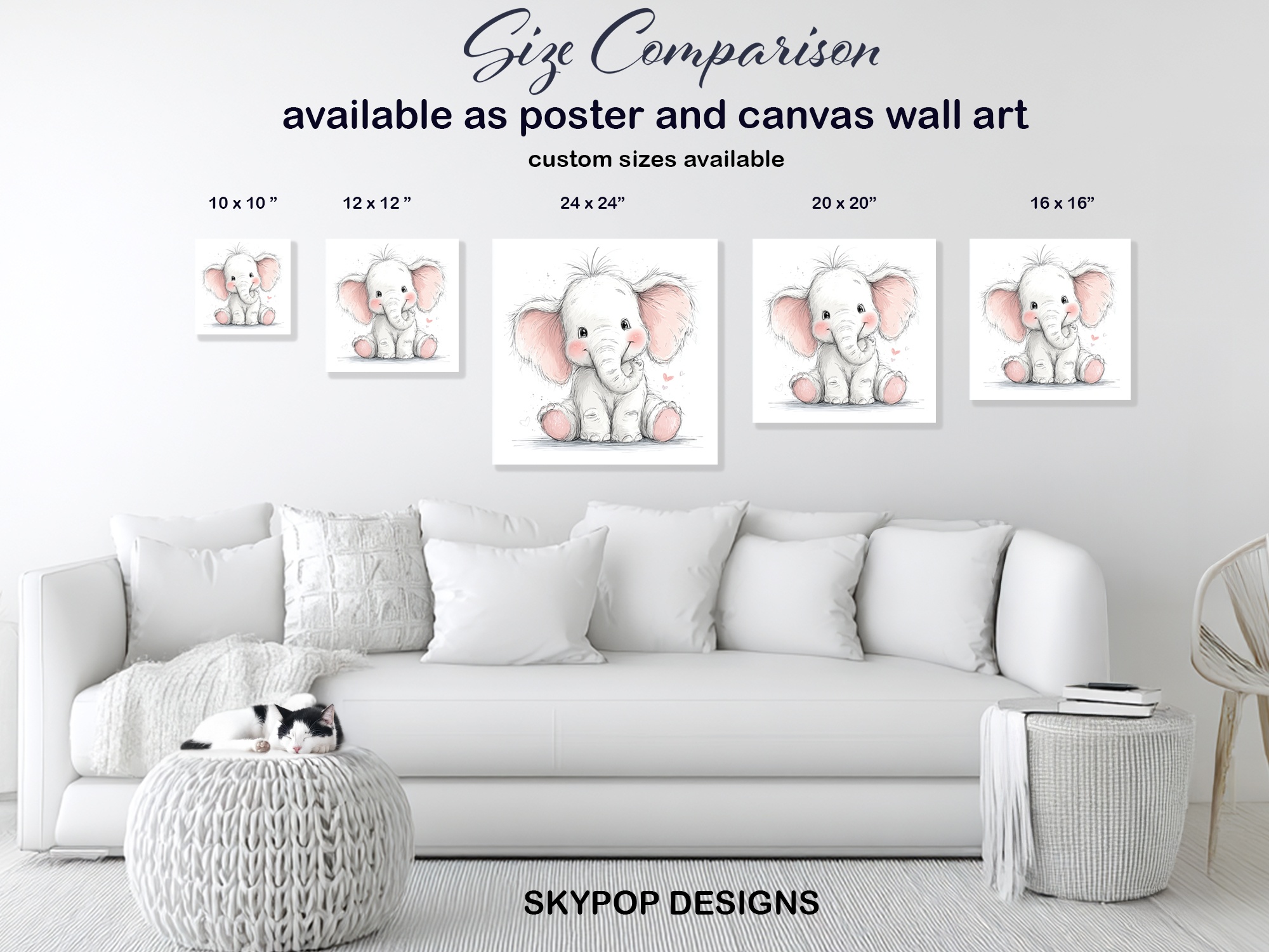 7.jpg Baby Elephant Art