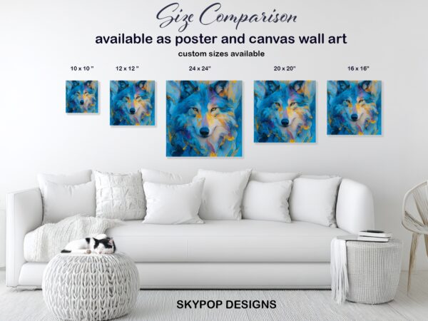 Blue Wolf Art