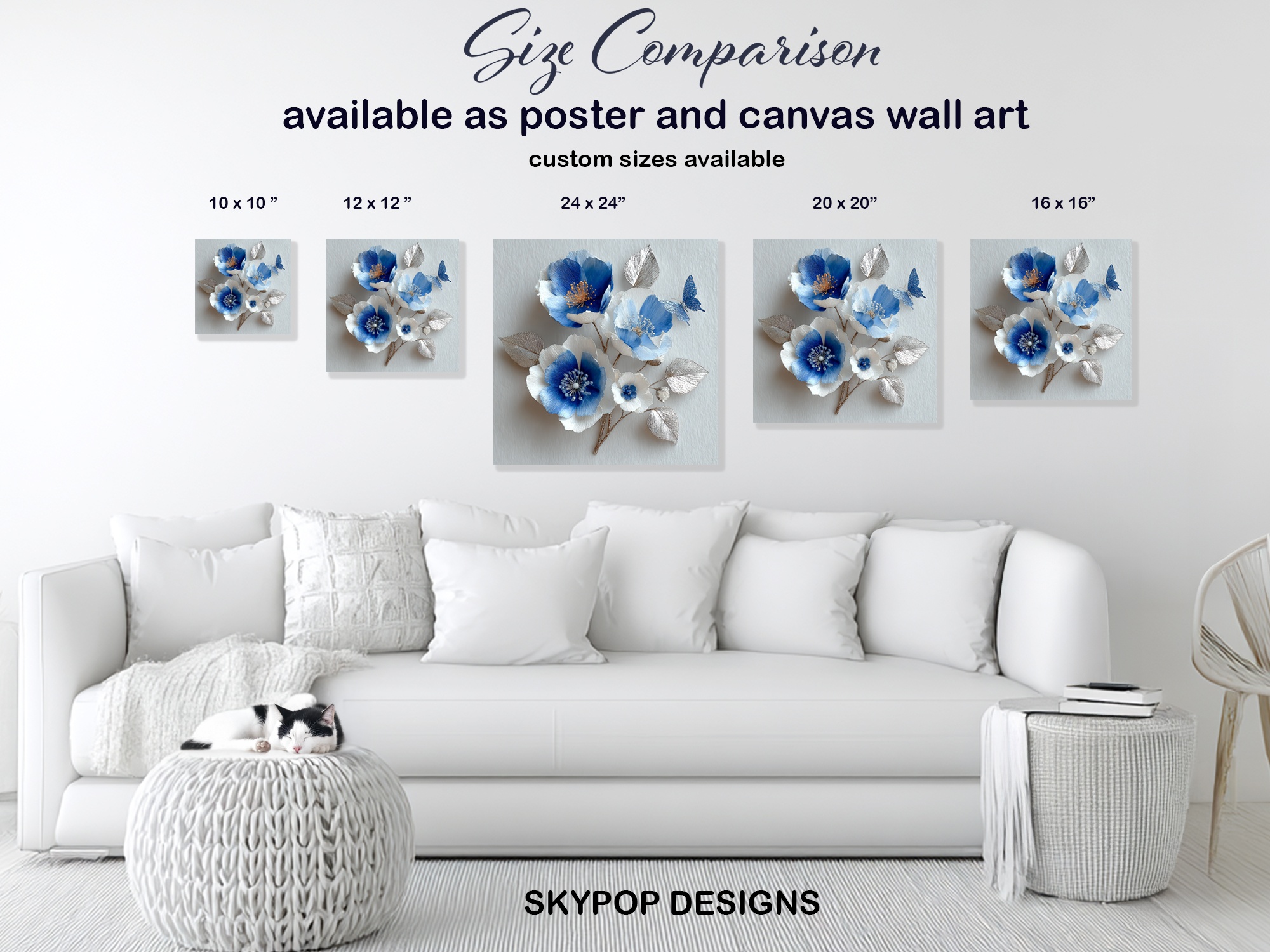 7.jpg Blue Poppy Butterfly Art