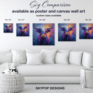 Highland Cow Art