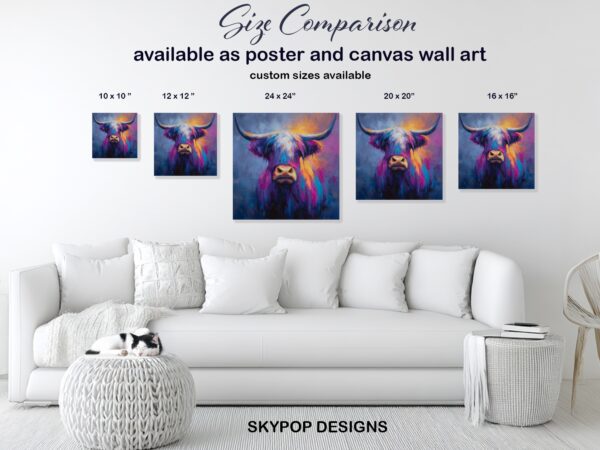 Highland Cow Art
