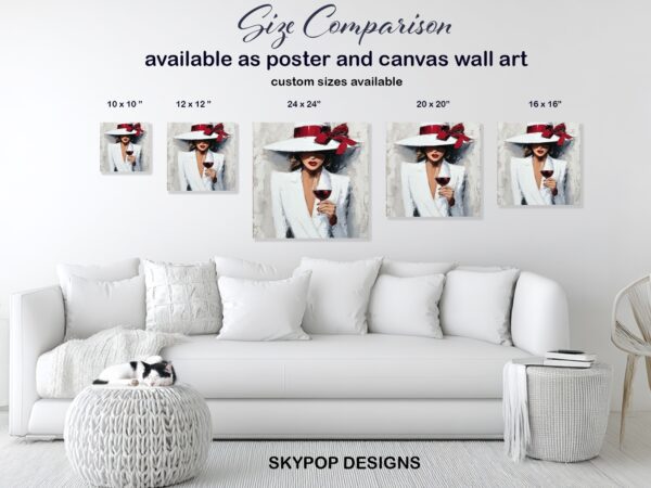 Elegant Wine Tasting Art