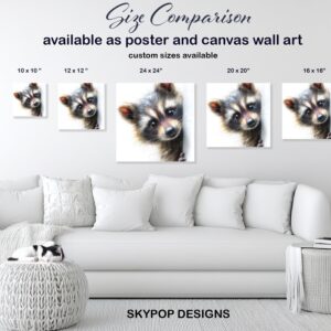 Curious Raccoon Art
