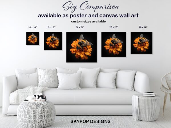 Bee Flower Art