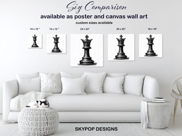 Queen Chess Piece Art