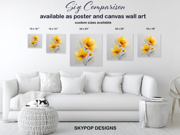 Yellow Poppy Art