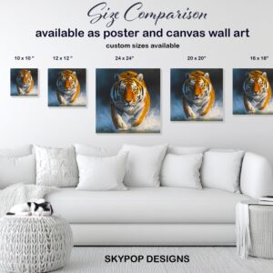 Tiger Water Splash Art