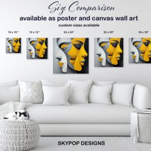 Dual Face Abstract Art
