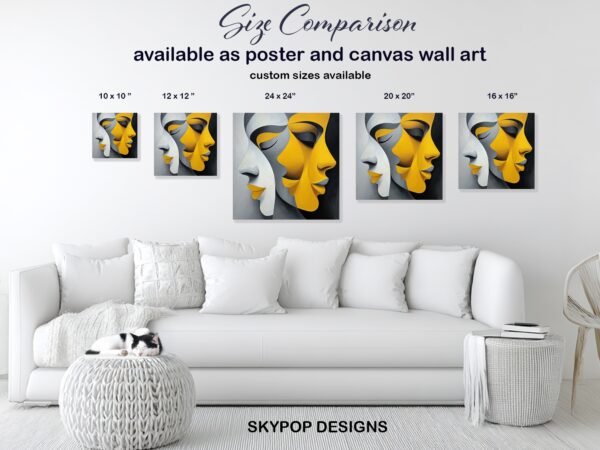 Dual Face Abstract Art