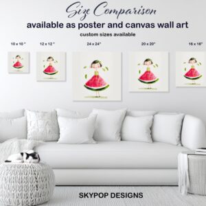 Watermelon Girl Art