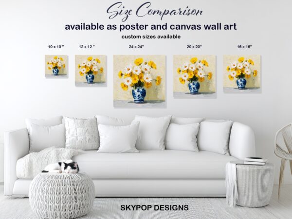 Sunshine Daisy Bouquet Art