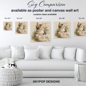 Kitten in Teacup Art
