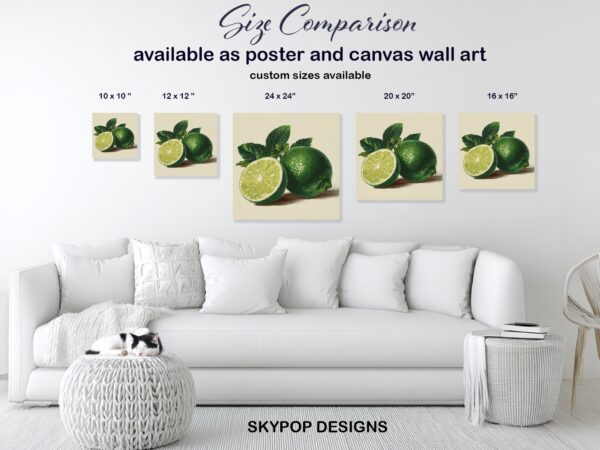 Zesty Lime Botanical Art