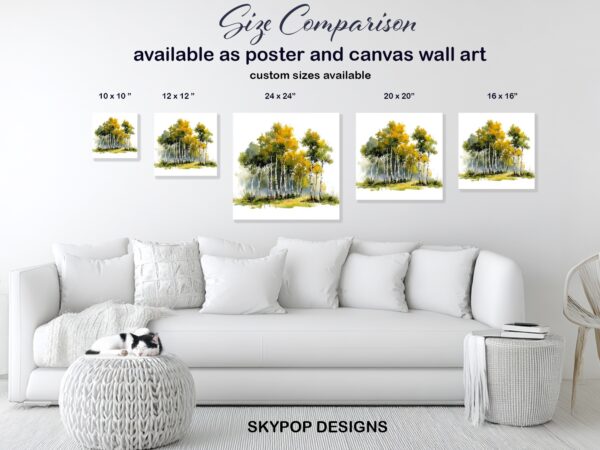 Birch Forest Art