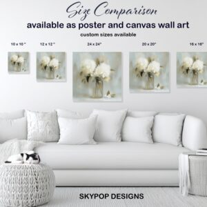 White Hydrangea Art
