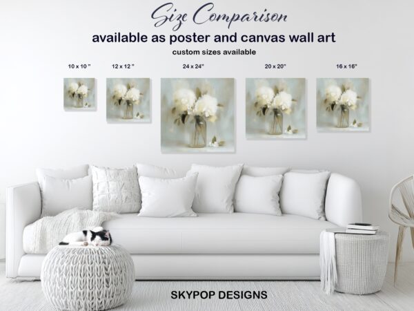 White Hydrangea Art