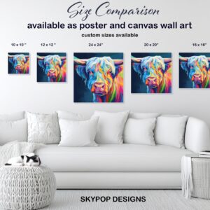 Highland Cow Art