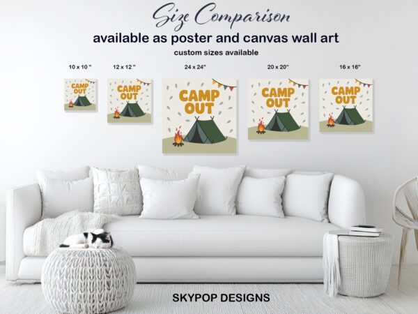 Camp Out Adventure Art