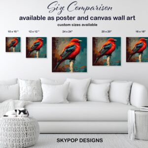 Scarlet Tanager Bird Art