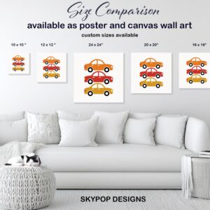 Colorful Retro Car Art