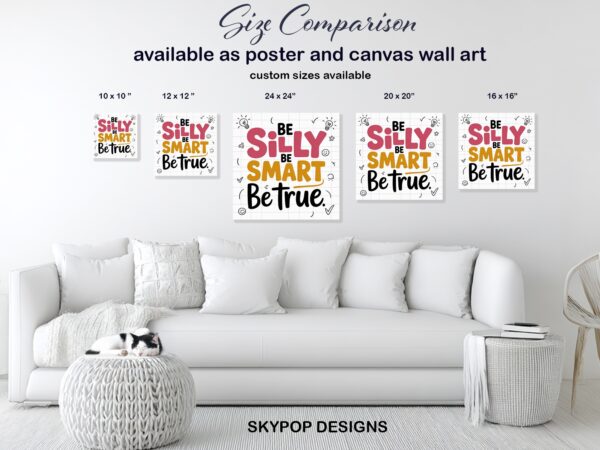 Inspirational Silly Smart Quote Art