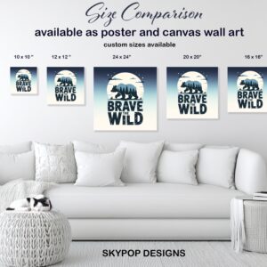 Bear Forest Moon Art