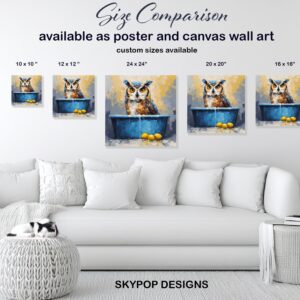 Owl Bath Art