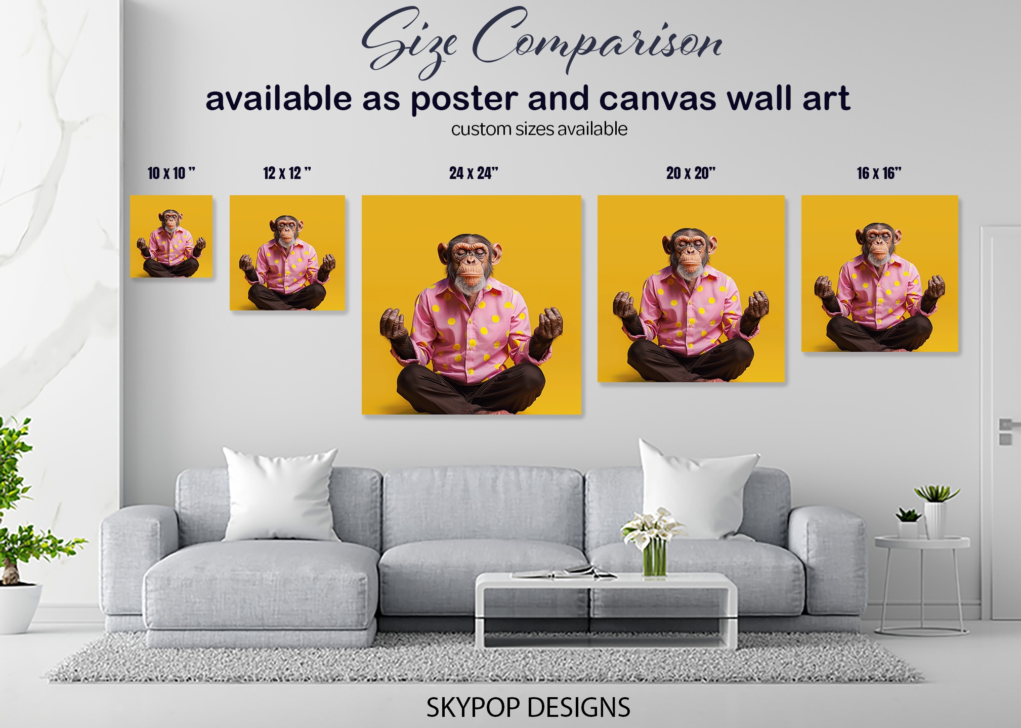 7.jpg Meditating Chimp Art