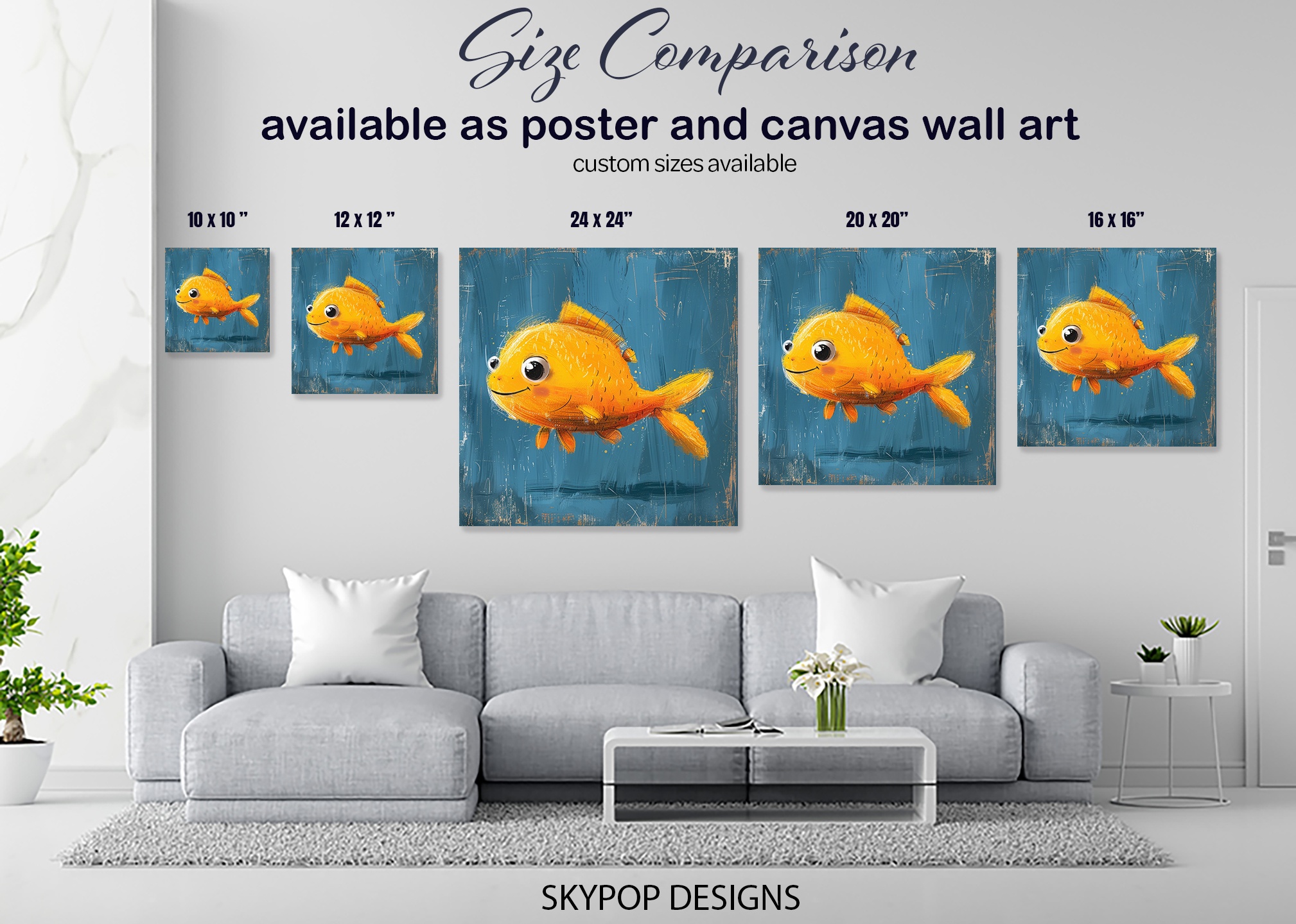 7.jpg Smiling Goldfish Art